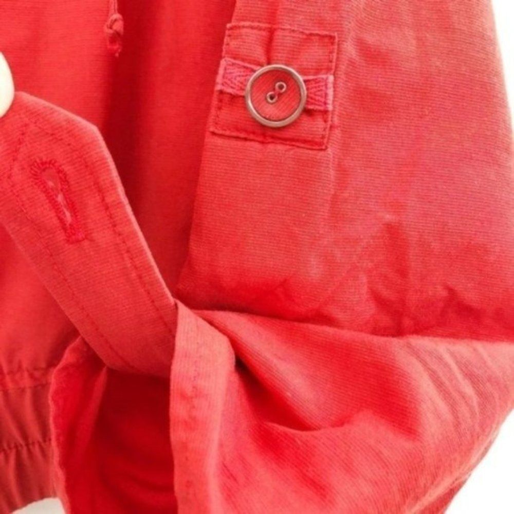 CHICO'S Burnt Orange Button Up Jacket - Picture 4 of 5